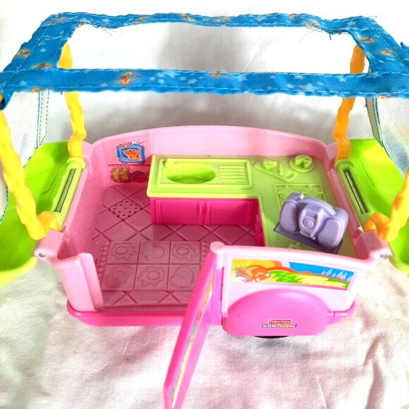 Fisher Price Little People Camping Adventure Pop Up Camper with Sounds 2007 - Picture 7 of 15